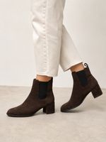 Vagabond Stiefeletten braun Wildleder Blockabsatz Gr. 38