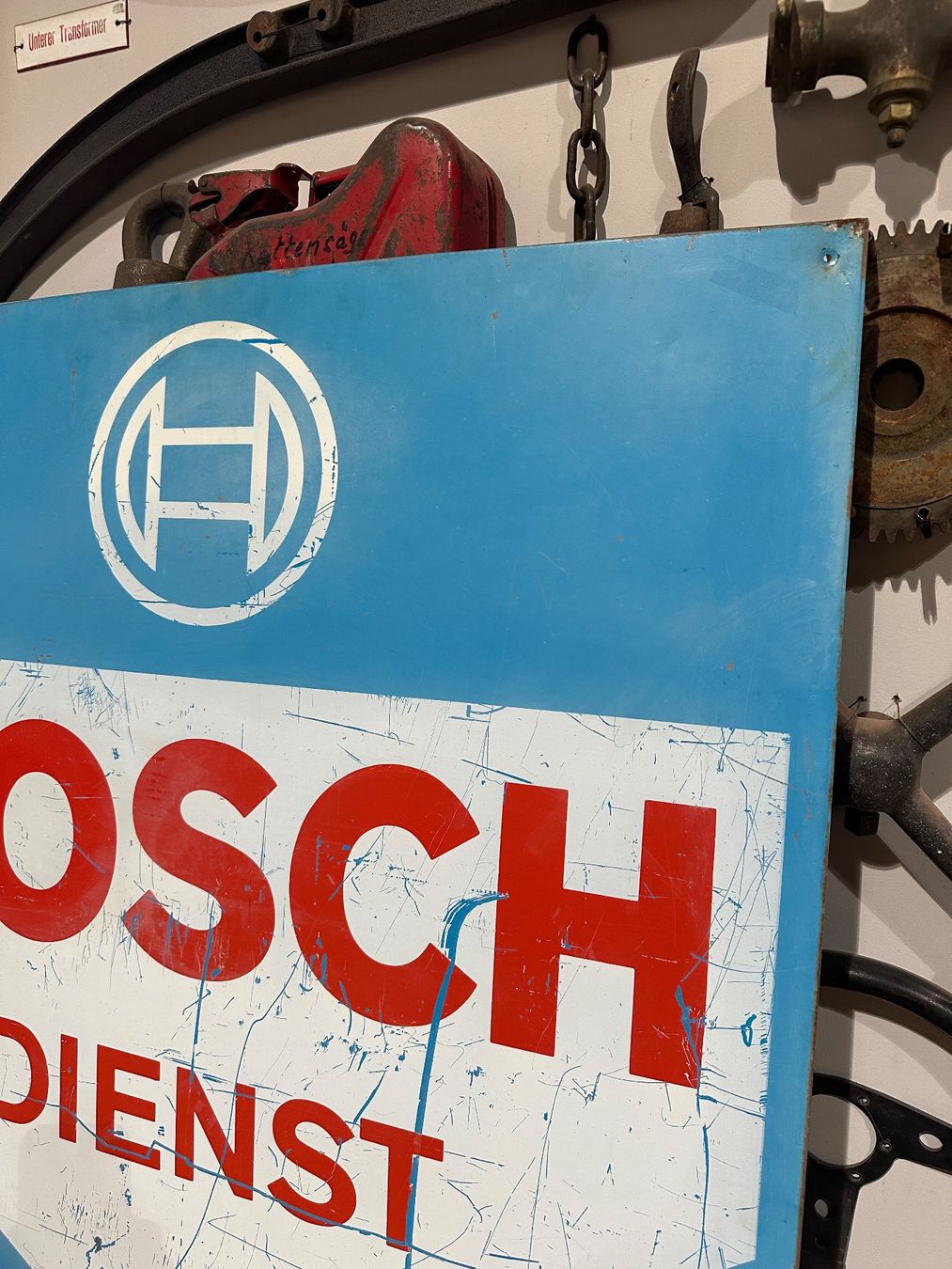 Schilder: Altes Belchschild "Bosch Dienst" ( Garage / Oldtimer ) – Gebraucht aus Luzern von Fracht-Design 4