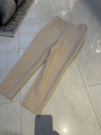Elisabetta Franchi Elegante Damen Stoffhose Gr. 46 beige