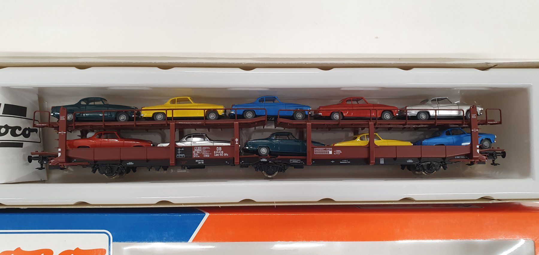 Roco 46999 DB Offs Autotransportwagen mit 10 Modellautos (Neu und ...
