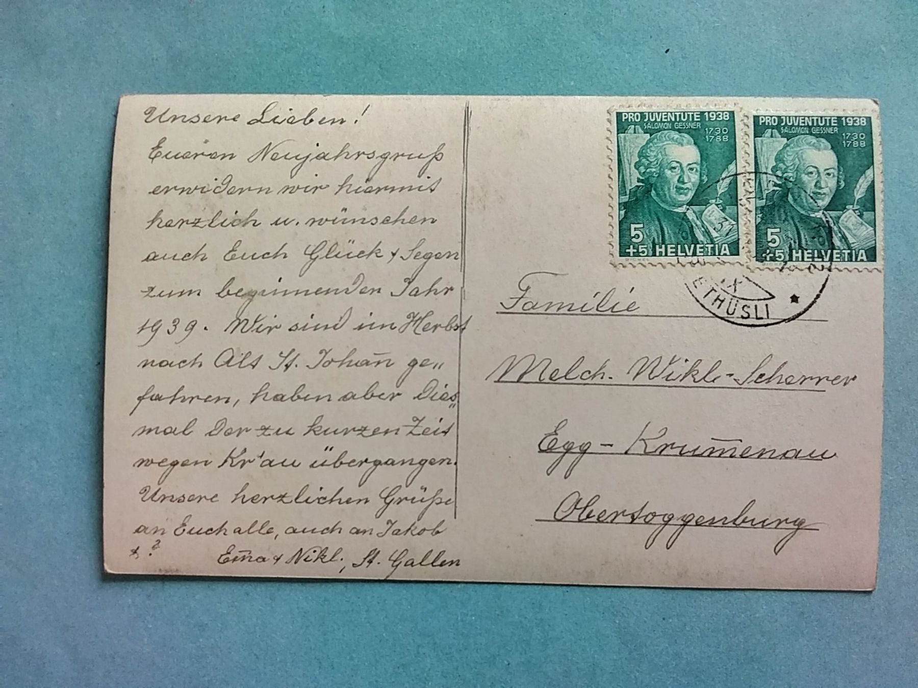 Ansichtskarten: SG Mogelsberg Privathaus – Gebraucht aus Appenzell von lama19 1