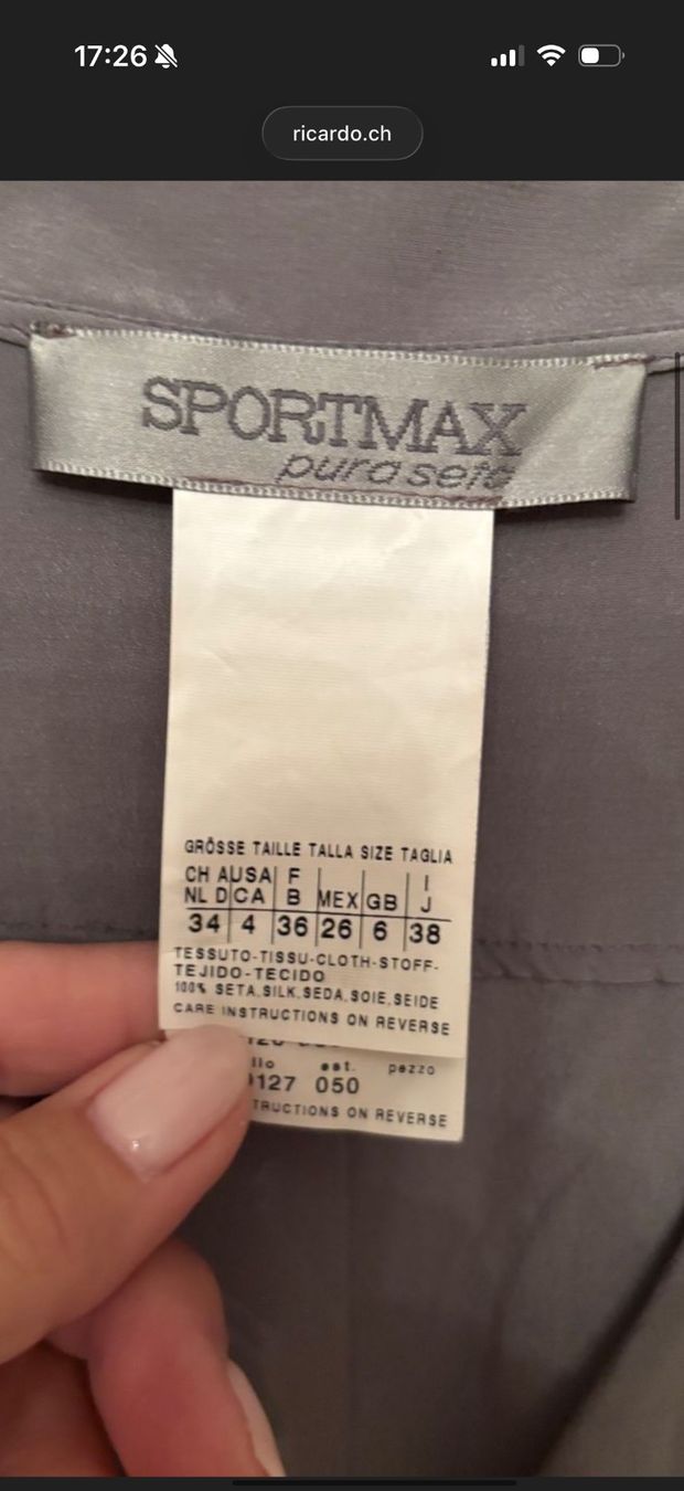 Kleider: Sportmax  Seidenkleid 36-38 – Gebraucht aus Zürich von iva_7658 1