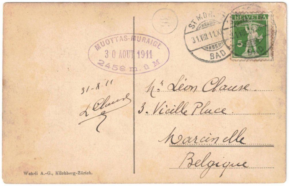 Cartoline postali: St. Moritz - Standseilbahn Muottas Muragl – Usato da Binningen venduto da Mountainrider 1