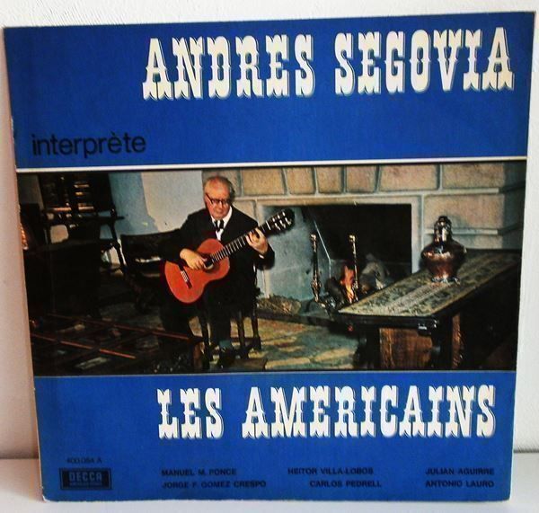 Libri: Andres SEGOVIA interprète Les AMERICAINS – Usato da Genève venduto da Cockattoo