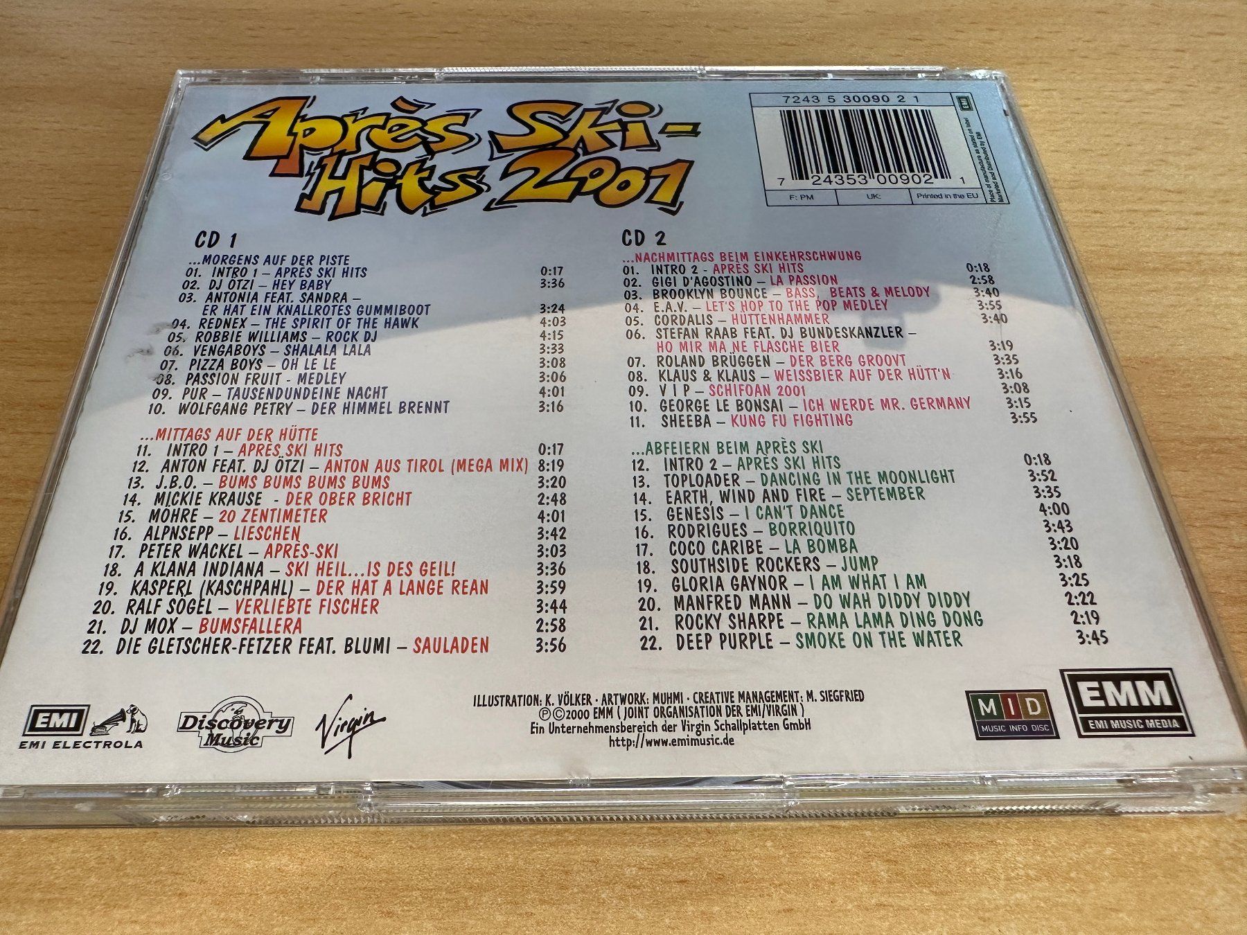 CD: Various – Apres Ski-Hits 2001 - 2 CD – Usato da Rikon im Tösstal venduto da Alpenmutz 1