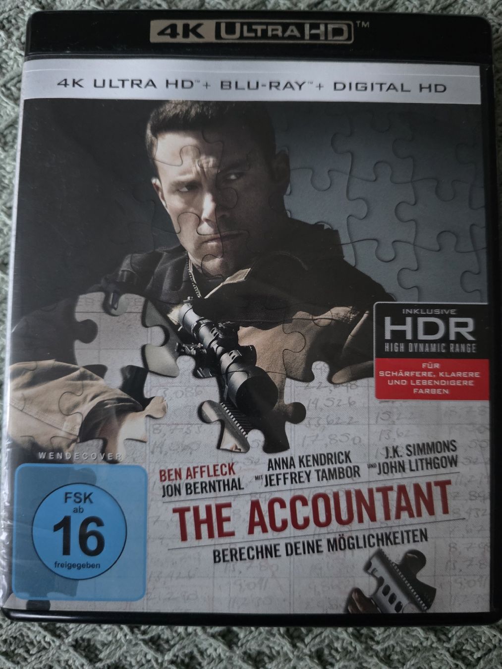 Tutti i DVDs: The Accountant - 4K UltraHD + Blu-ray  – Usato da Ellikon a d Thur venduto da razzorblog