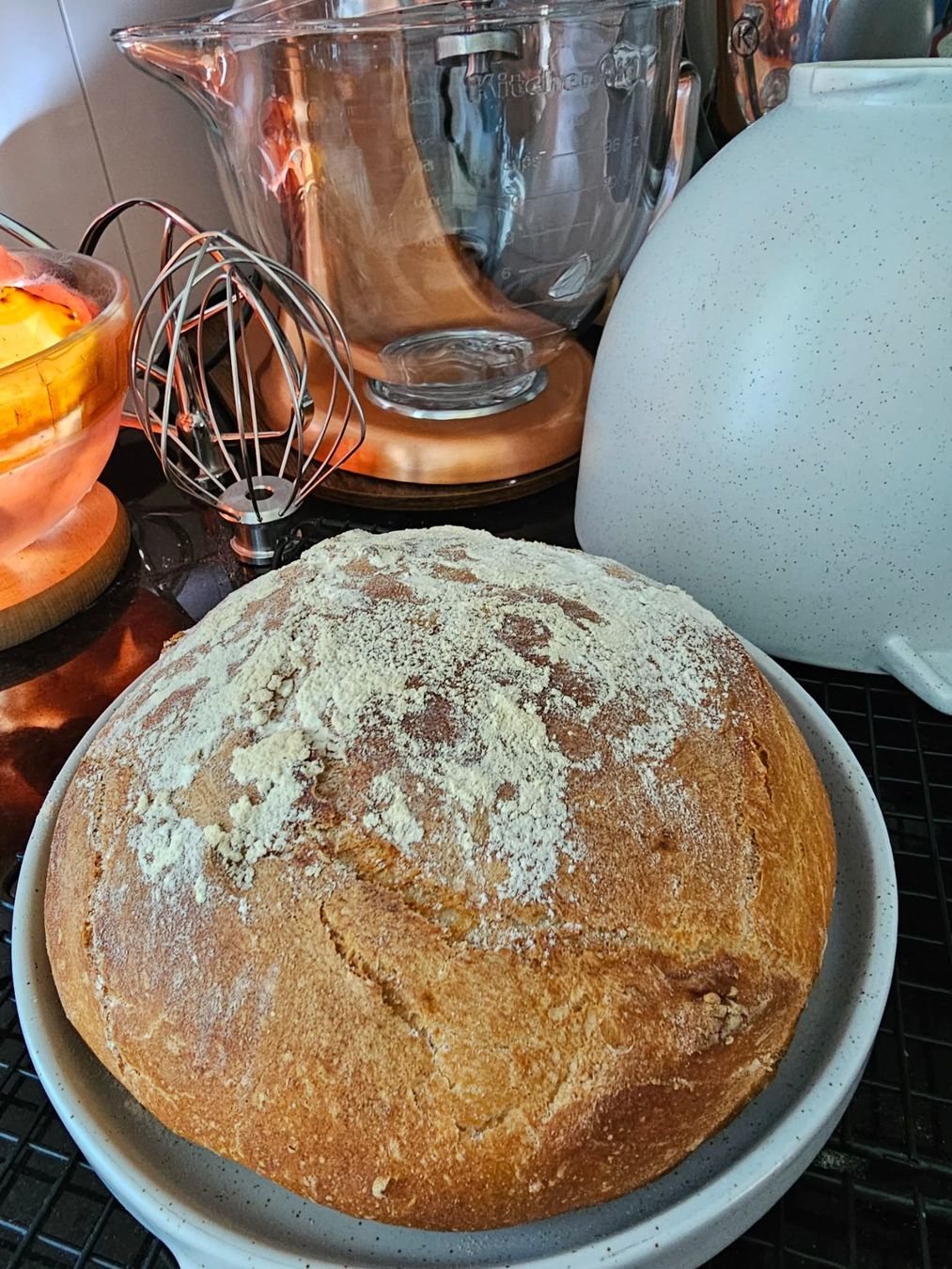 Kitchenaid Schalen: Orig. KitchenAid Brot-Backschüssel Keramik 5KSM2CB5BGS – Gebraucht aus Winterthur von BW.1994 9