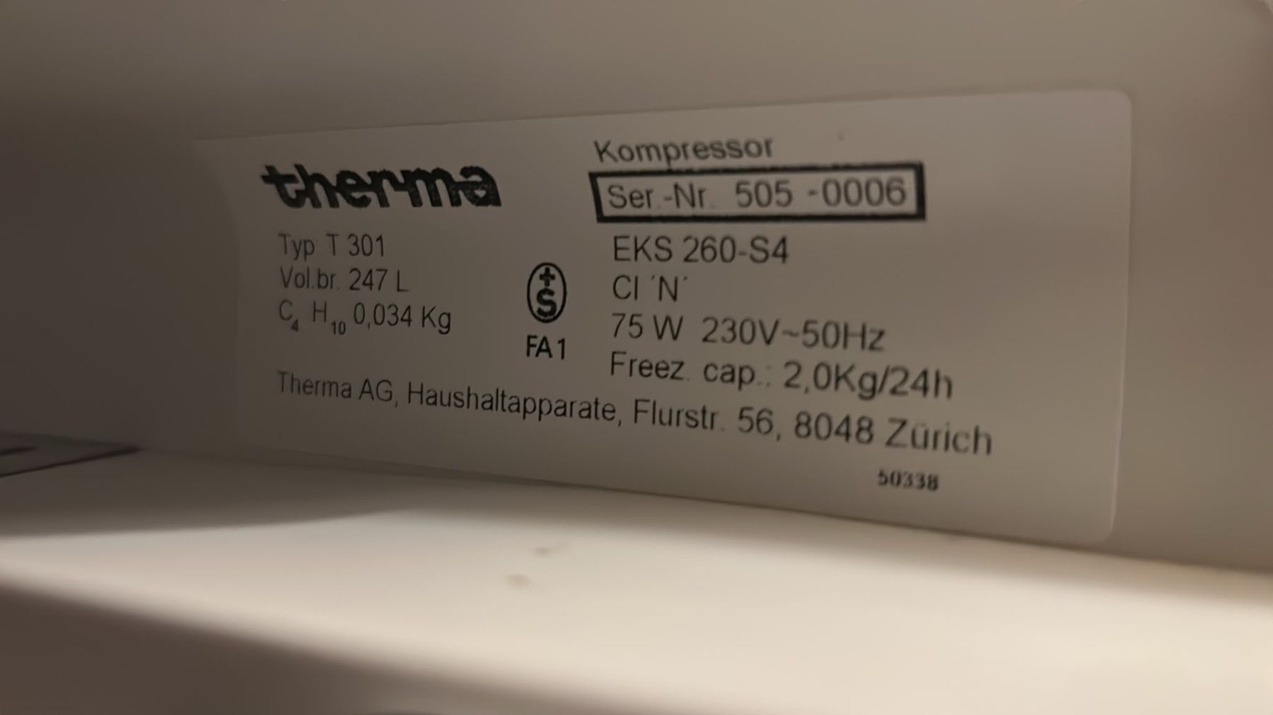Frigoriferi: Therma Kühlschrank 247L – Usato da Seuzach venduto da and_v2z8 1