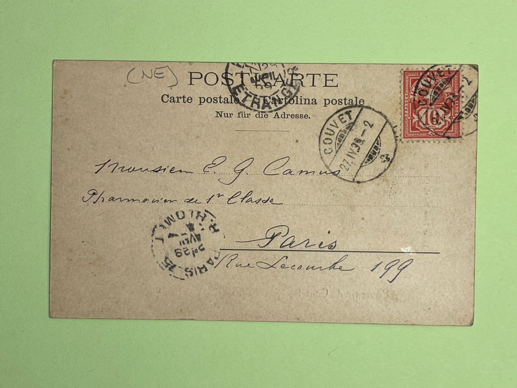 Cartes postales: Souvenir de Couvet – D'occasion à Steg VS par _vinci_ 1