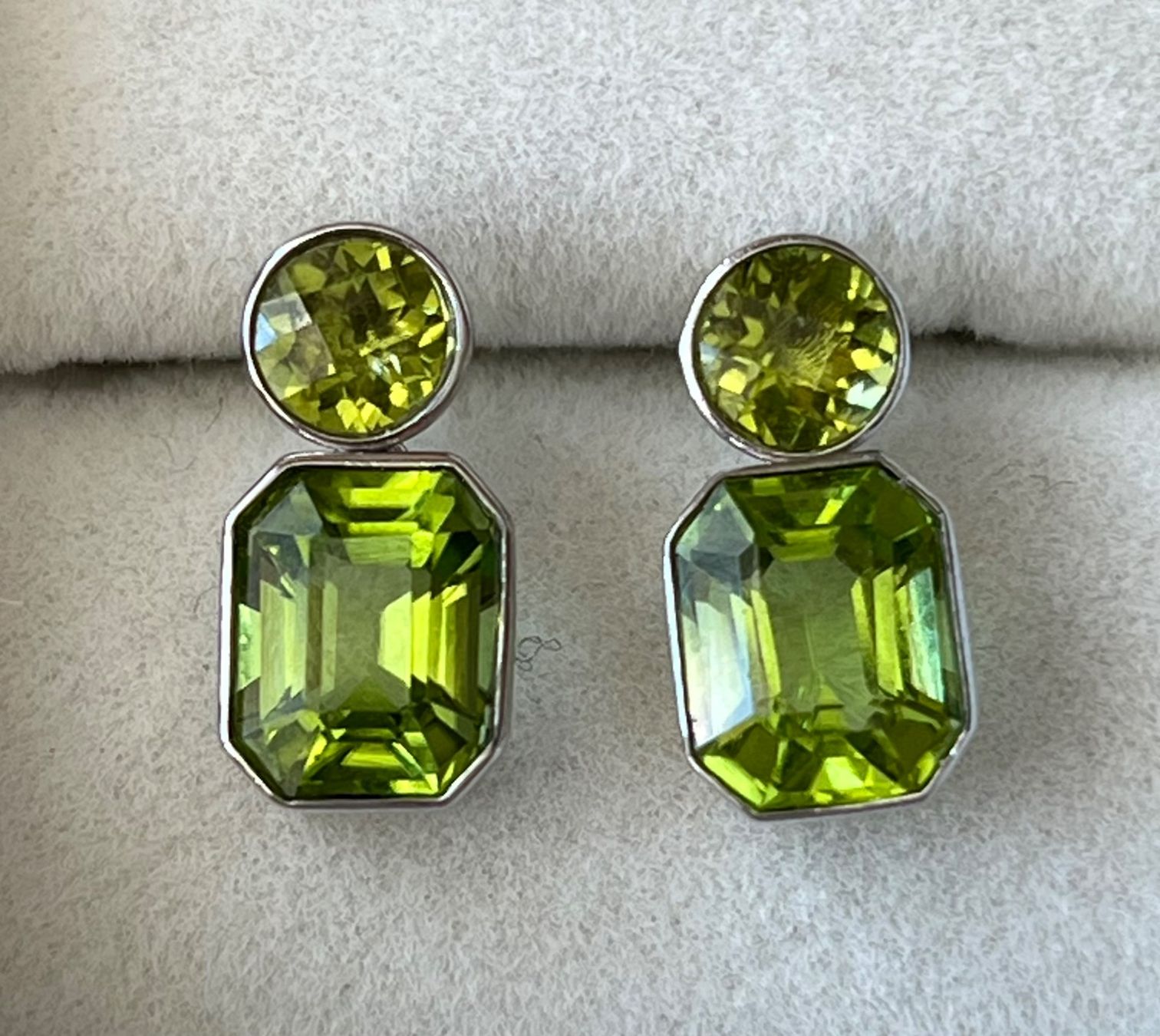 Orecchini pendenti & Orecchini a lobo: Ohrringe in 14k Gold mit Peridots – Nuovo (secondo la descrizione) da Bern venduto da Steinfieber