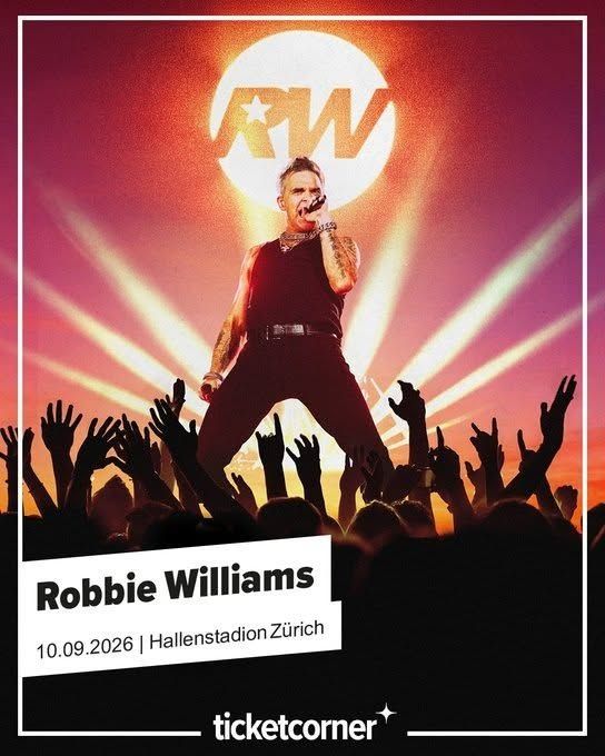 Biglietti: 1x Robbie Williams Stehplatz Ticket Zürich 10.09.2026 – Nuovo e nell'imballaggio originale da Oberentfelden venduto da Musicud