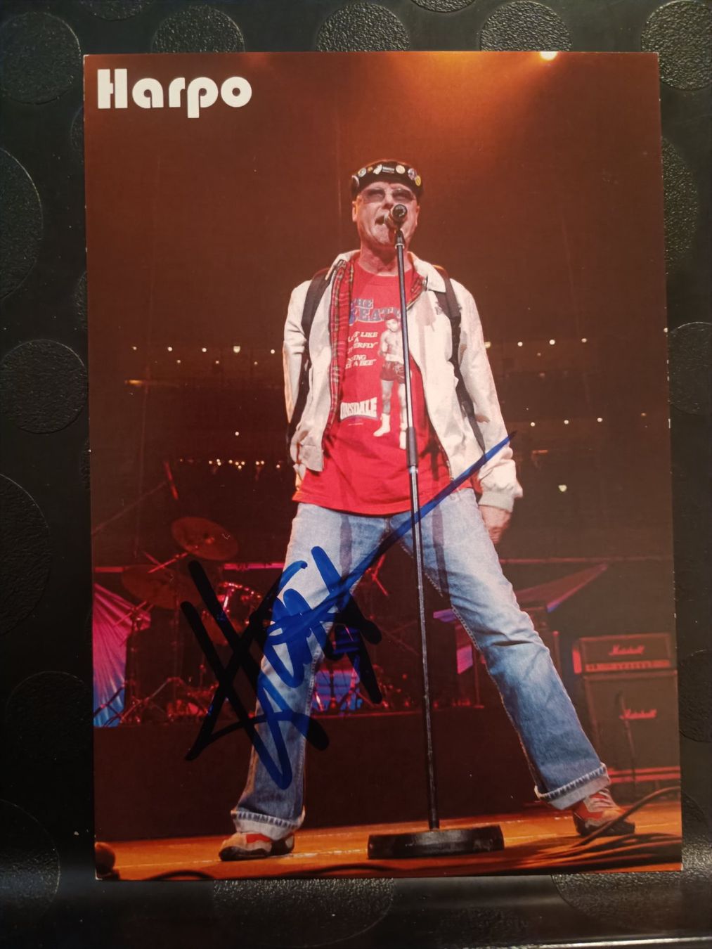 Autografi: Harpo - Handsignierte Autogrammkarte – Usato da Menziken venduto da Artographs