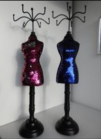 Schmuckständer, Mannequin Form, Pailletten Kleid, Neu!