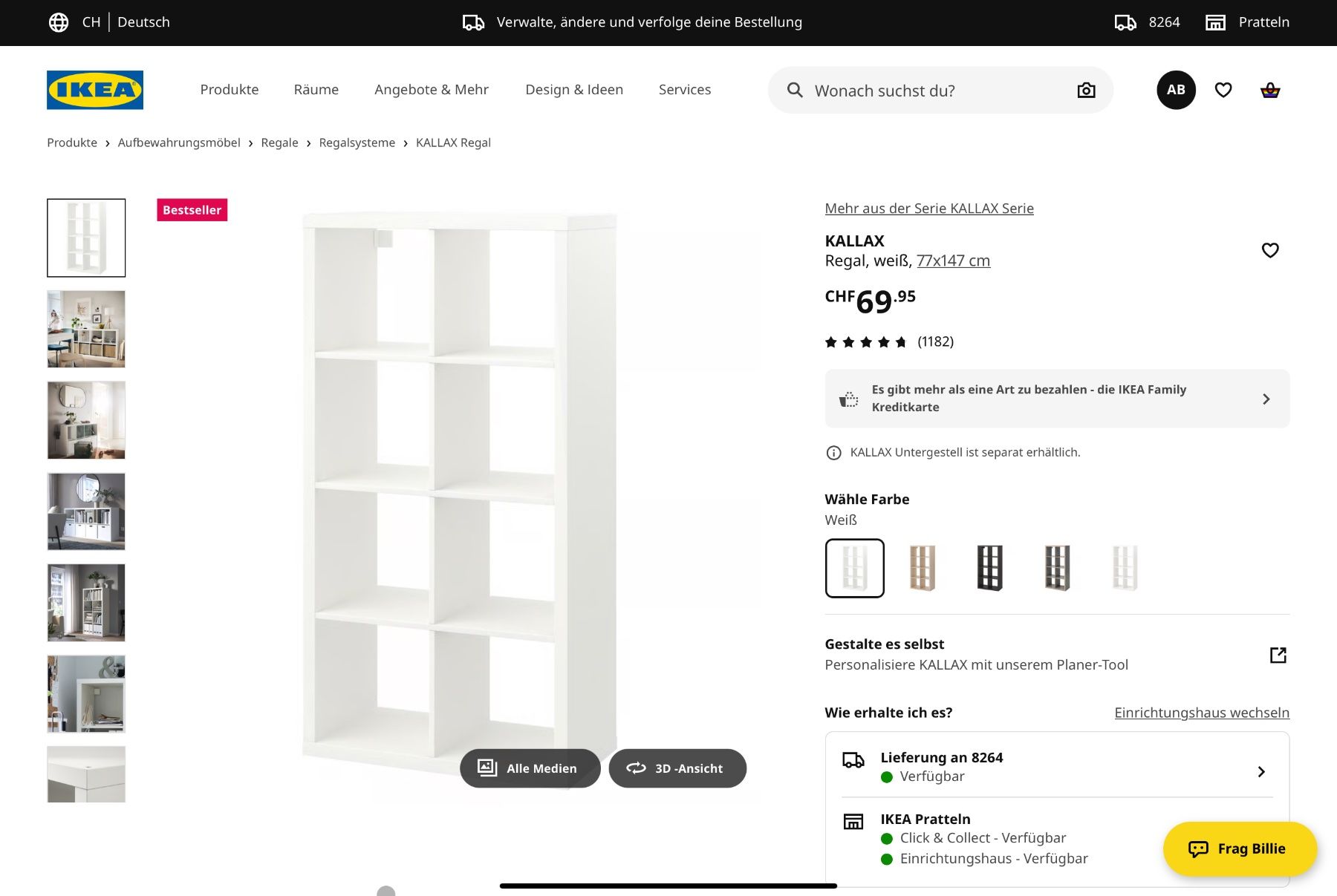 Ikea Regale: Regal Kallax weiss IKEA – Gebraucht aus Zürich von ann_5jfx 1