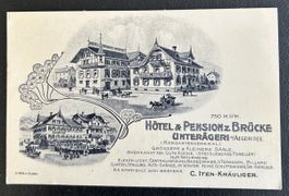 Hotelkarte Unterägeri mit Nota 