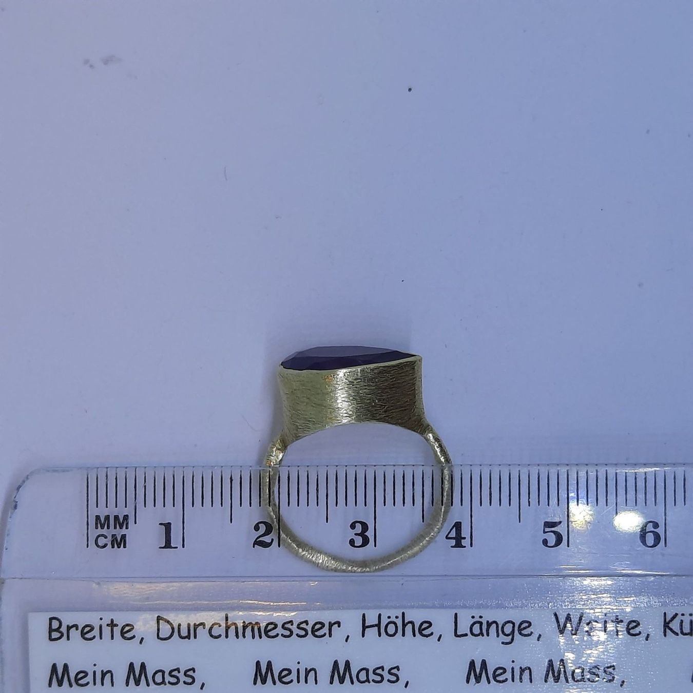 Ringe: Goldring mit erstklassigem Amethyst Edelstein – Gebraucht aus Unterägeri von Altgoldschmuck 8