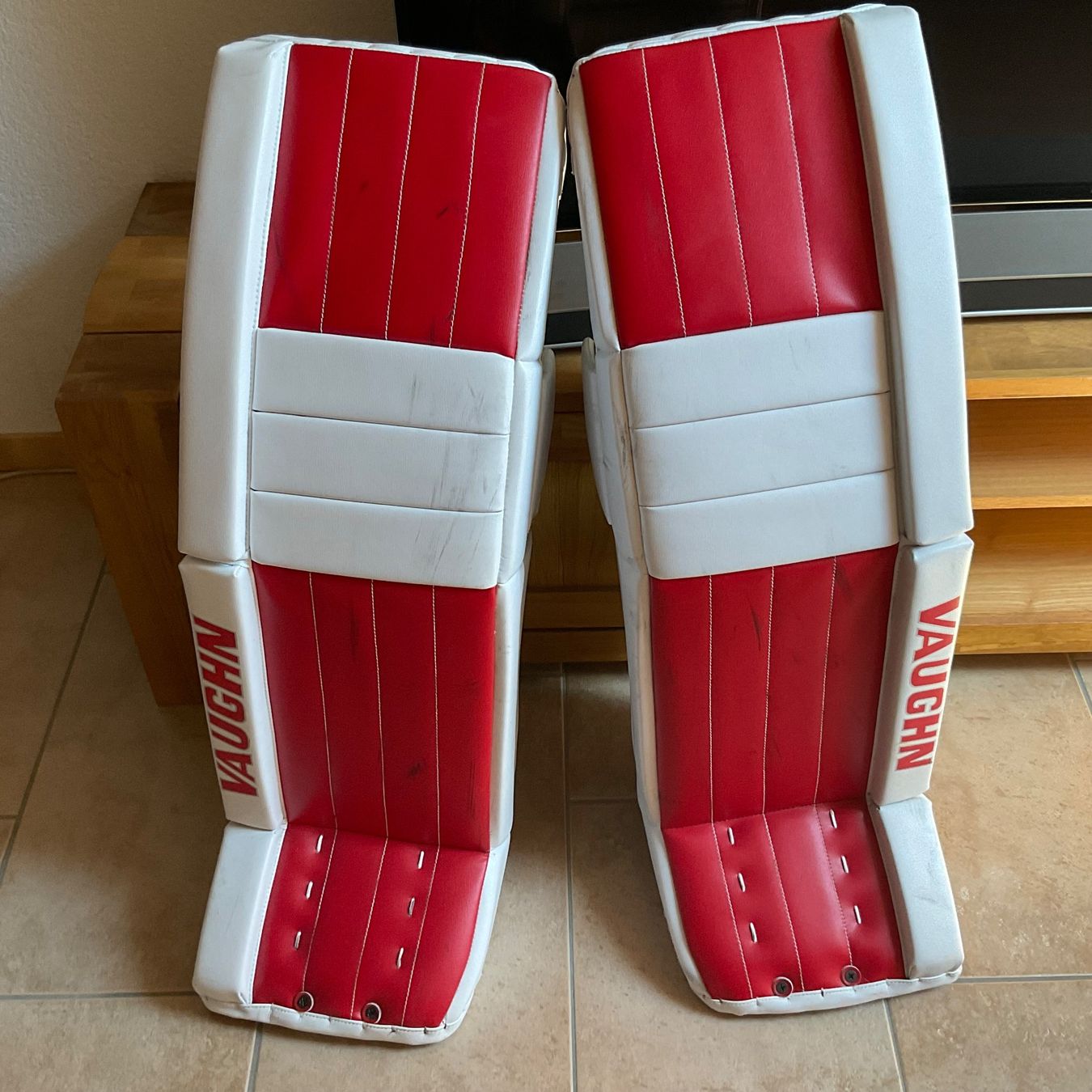 Protezioni & Imbottiture: Eishockey Goalie Beinschoner – Usato da Messen venduto da her_6hk6 1
