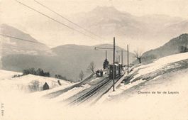 Leysin (VD) – Zahnradbahn nach Leysin zug