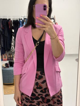 Only Blazer Gr. 38 rosa 3/4 Ärmel offen