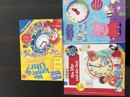 Lernpaket „Uhrzeit lernen“ – 3-teilig für Kinder