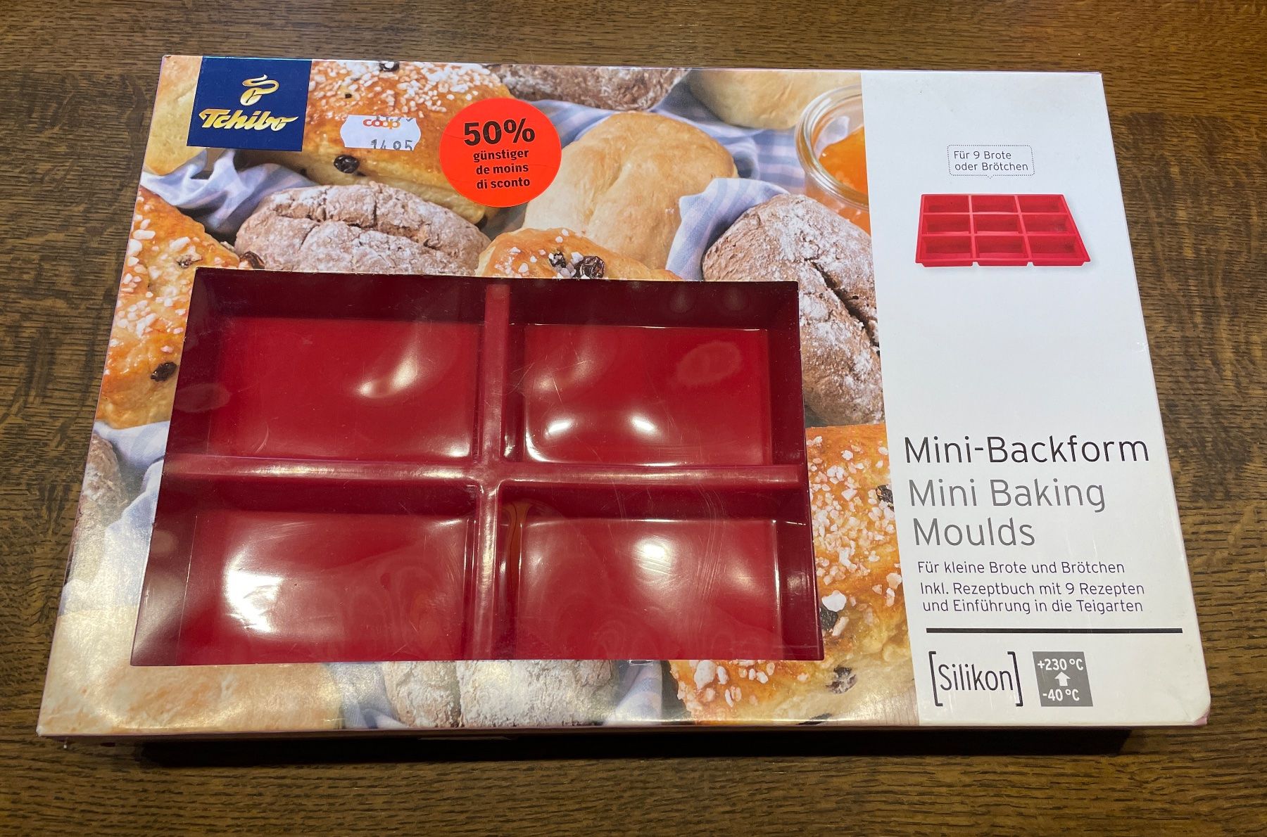 Tchibo Teglie da forno: Mini-Backform Silikon für Brote/Brötchen, NEU – Nuovo e nell'imballaggio originale da Gümligen venduto da soleil149 2