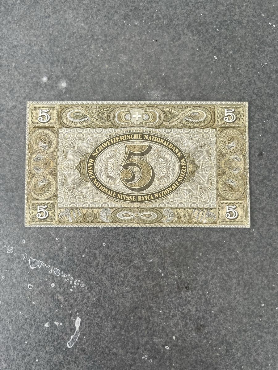 Billets de banque: Alte 5.- Note 1952 – D'occasion à Fislisbach par Robertcolin02