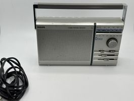 RADIO Vintage 1985 ! Philips D-2102 + Test OK! FM/Transistor