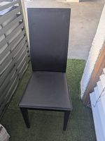 Lot de 6 chaises noires  bon état