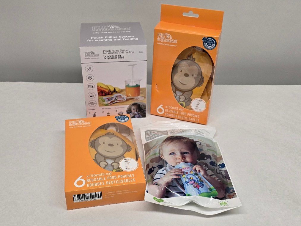 Contenitori & Simili: Fill n Squeeze Babynahrungsbeutel Set Wiederverwendbar – Nuovo e nell'imballaggio originale da Neuenegg venduto da Klamasi