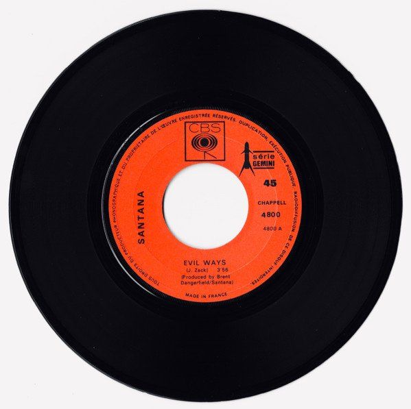 Vinyles: Santana: Evil Ways / Waiting 7" – D'occasion à Steinhausen par Vilivinili