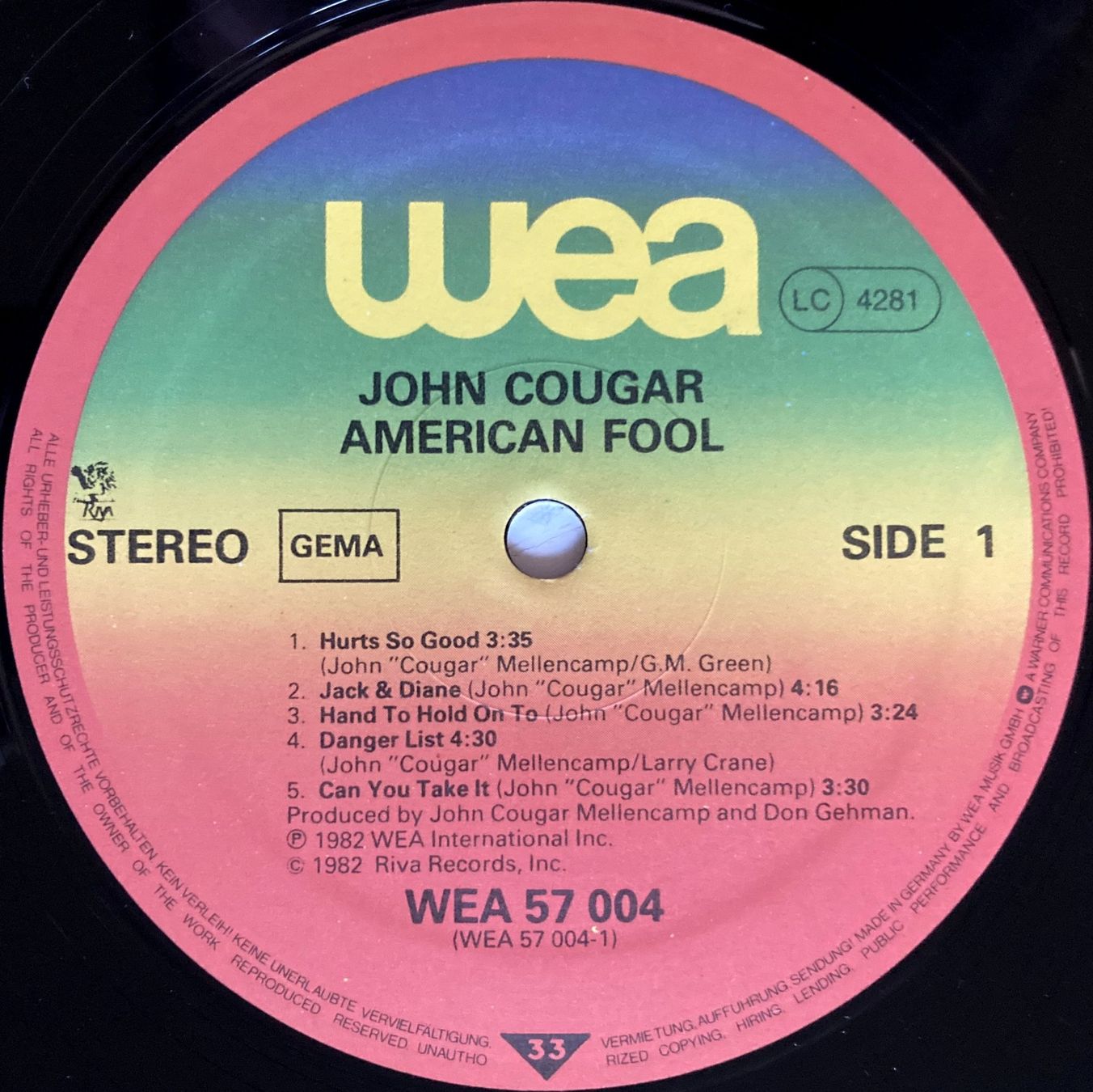Dischi in vinile: JOHN COUGAR - AMERICAN FOOL – Usato da Bottens venduto da hotter-than-hell 3
