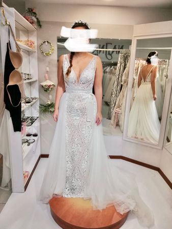 Boho-Brautkleid / Hochzeitskleid Gr. 38