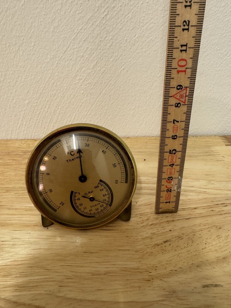 Sonstiges für Haushalt & Wohnen: Vintage Thermometer / Hygrometer aus Messing – Gebraucht aus Birsfelden von inf_l2yy