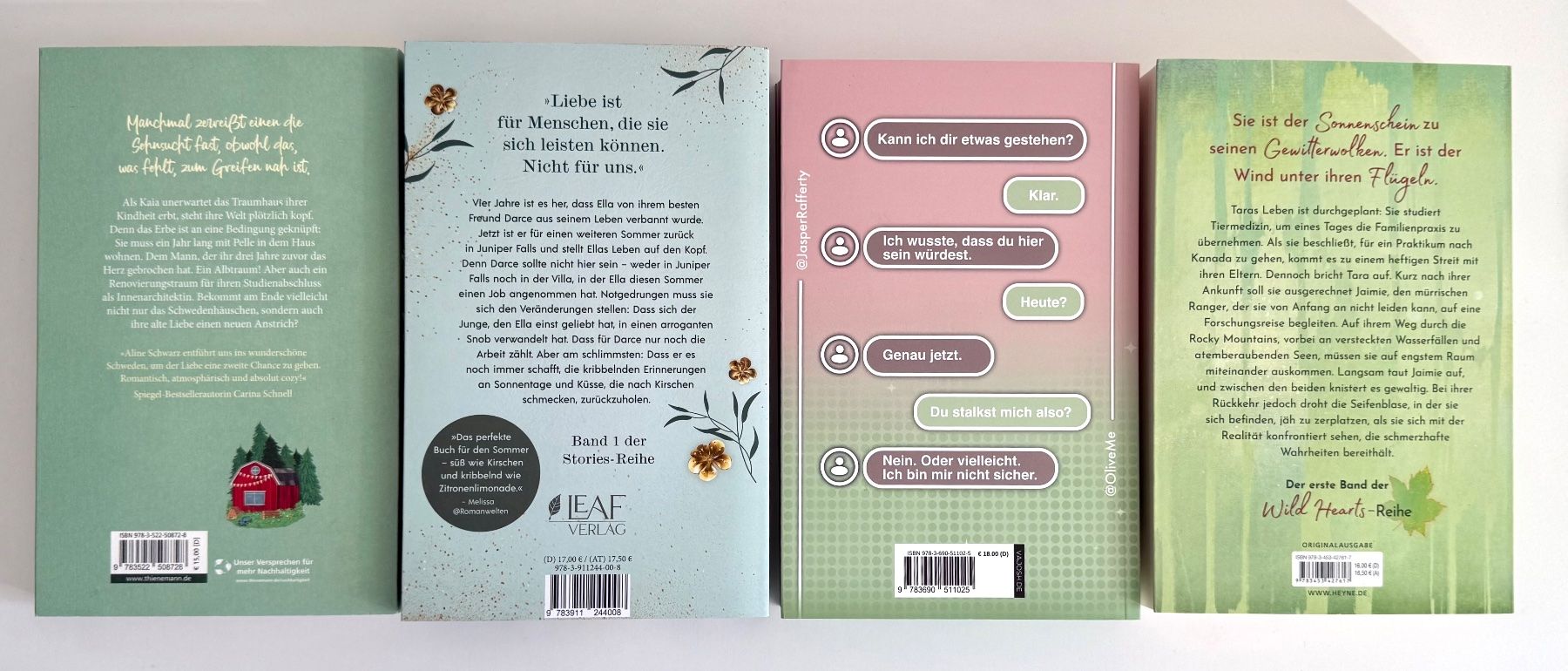 Libri: 4 Romane / Bücherset grün / div. Autoren – Nuovo (secondo la descrizione) da Eichberg venduto da Lolapop18 2