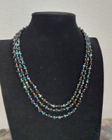 Wunderschöne dreireihige Gablonzer-Kette aus den 1950/1960er