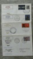 5 Briefe Tag der Aerophilatelie 1973 und 1974