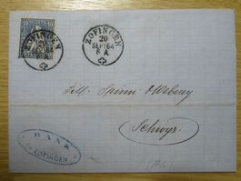 Zofingen 20.Sept.64  6A Faltbrief nach Schwyz