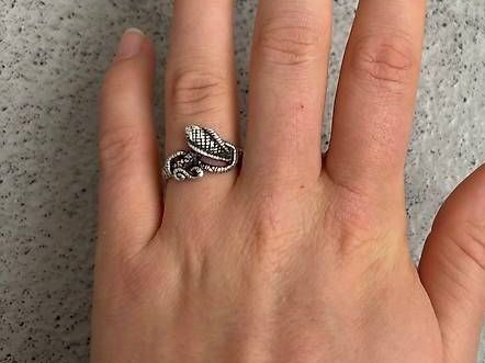 Anelli: Bague serpent en argent 925 Grande Taille – Usato da St-Aubin FR venduto da Tiweety