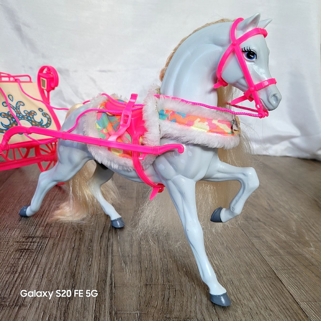 Jouets: Barbie Pferd Blizzard mit Kutsche – D'occasion à Niederbuchsiten par klengyel 5