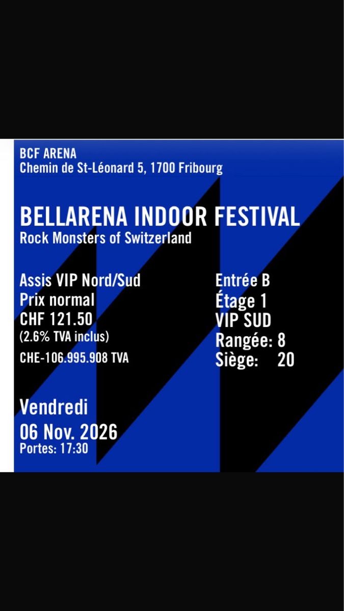 Biglietti: Konzert Gotthard VIP 2 Tickets – Usato da Neuenkirch venduto da jlo_6dwx