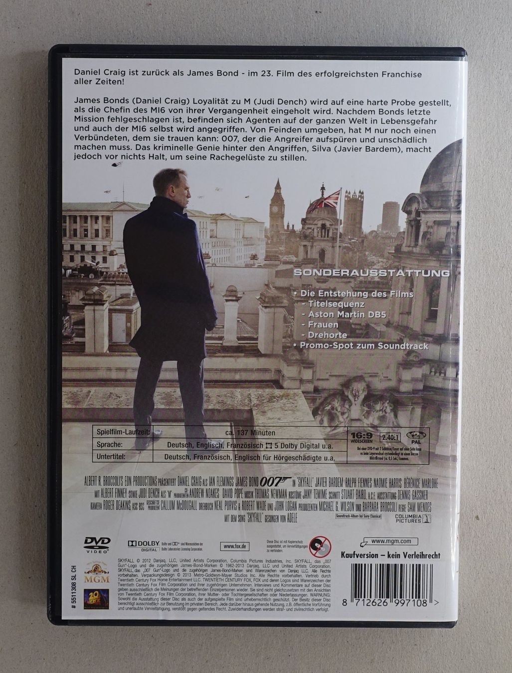 Tous les DVDs: James Bond 007 - Skyfall - DVD mit Daniel Craig – D'occasion à Sessa par fraenklishop 1