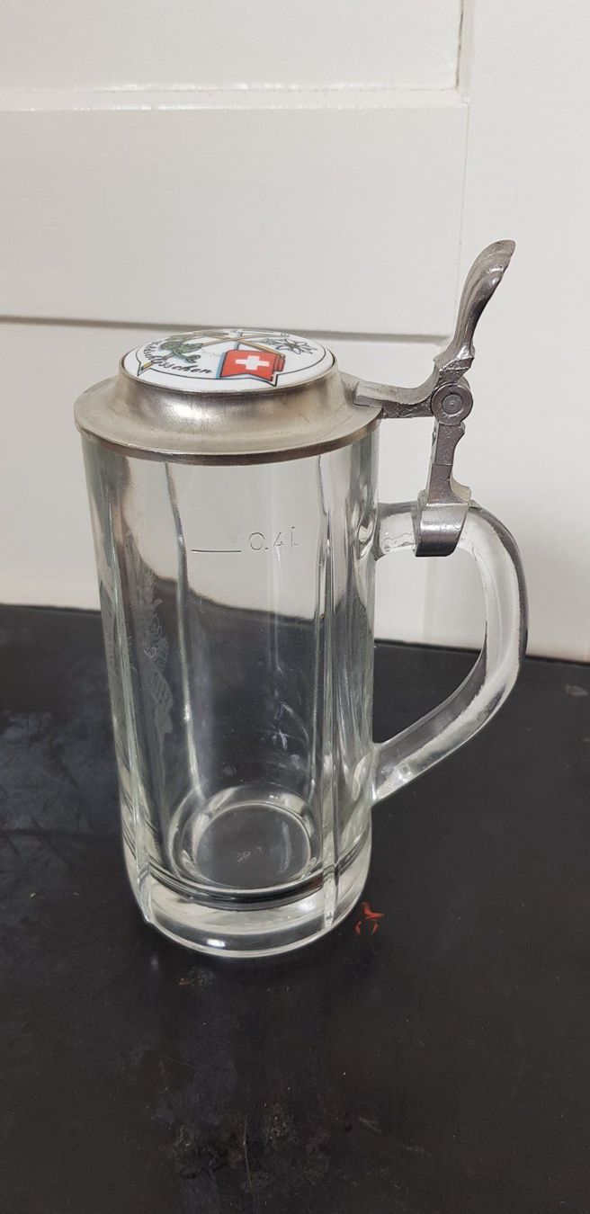 Feldschlösschen Verres: Bierhumpen mit Deckel, Feldschlössli – D'occasion à Uster par Astral 3