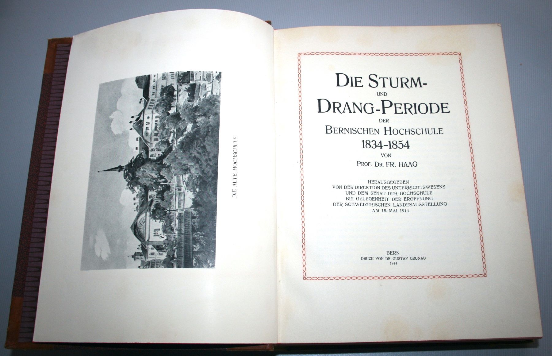 Bücher: Haag: Sturm- & Drang-Periode der Bernischen Hochschule, 1914 – Gebraucht aus Schaffhausen von Kartenprofi 1