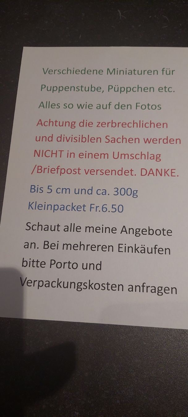 Puppenhäuser & -möbel: Puppenstuben Minitur Weihnachtskrippe – Neu (gemäss Beschreibung) aus Muri AG von nindo1 4