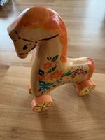 Holz Pferd mit Räder / Deko