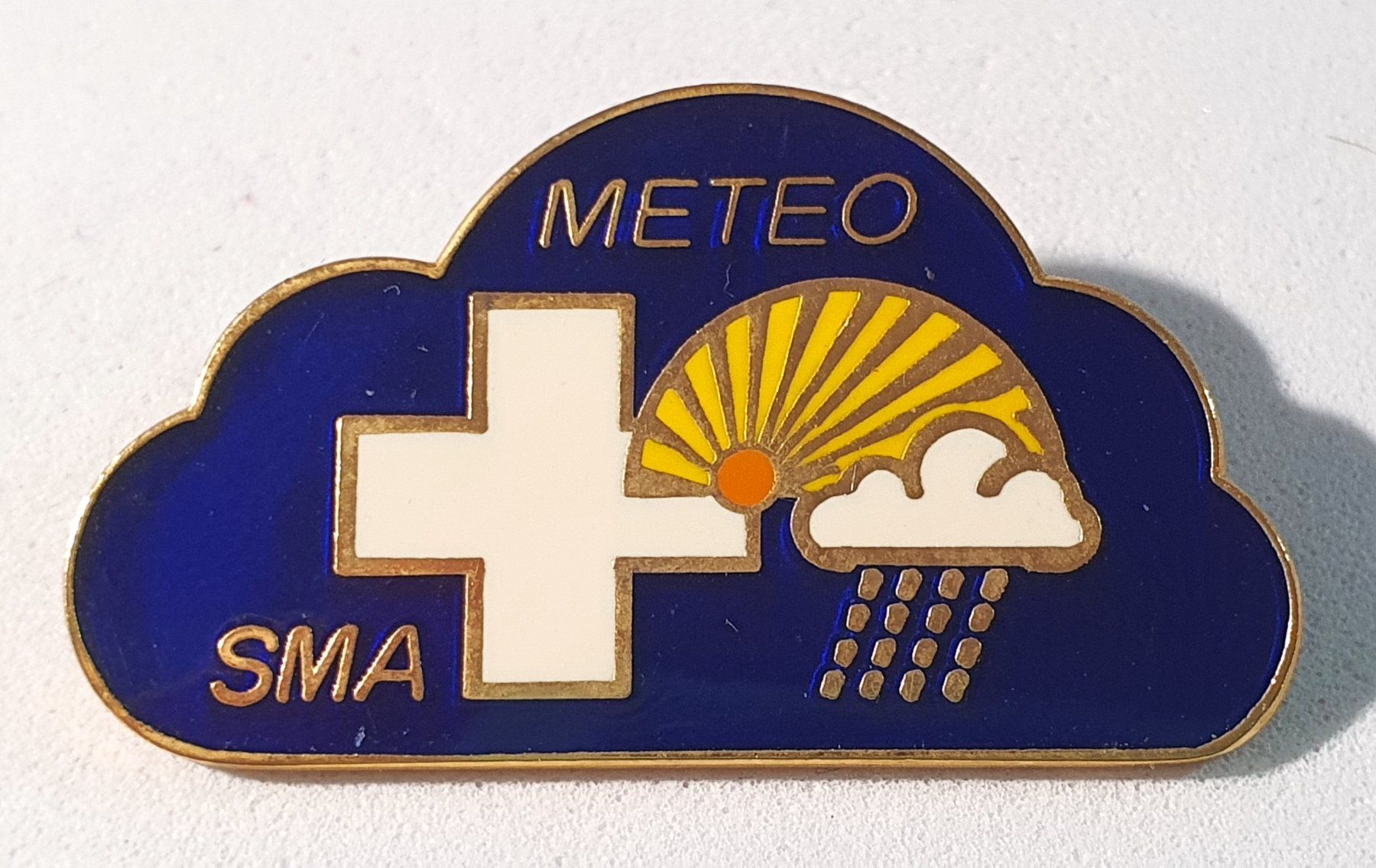Placchette & Badge: Z183B - Pin Meteo Schweiz SMA – Usato da Reinach BL venduto da Boston-Verkauf