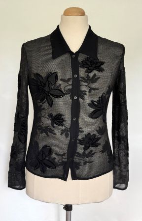 Hemdbluse, Leicht durchscheinender, feiner Stoff*****