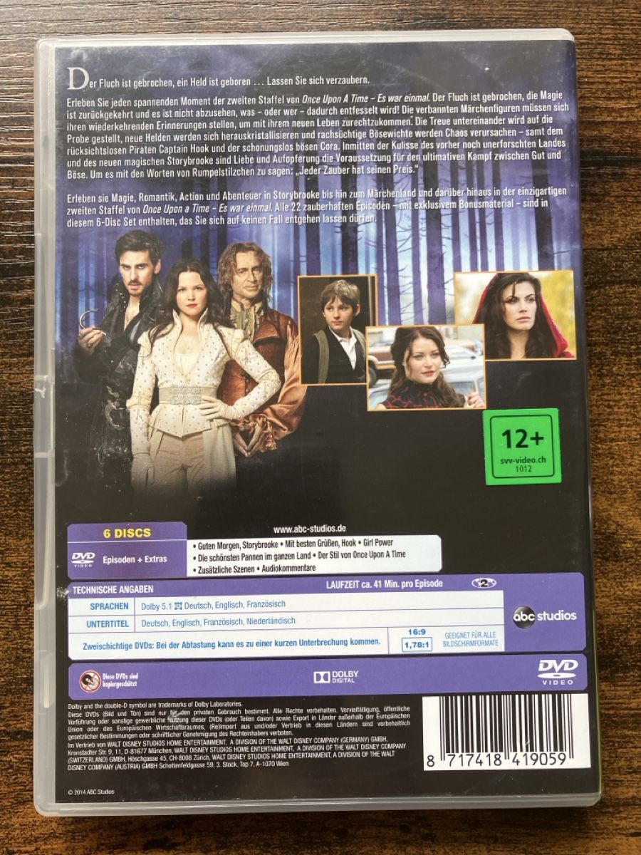 Tutti i DVDs: Once upon a Time Staffel zwei DVD – Usato da Glarus venduto da Jhuber78 1