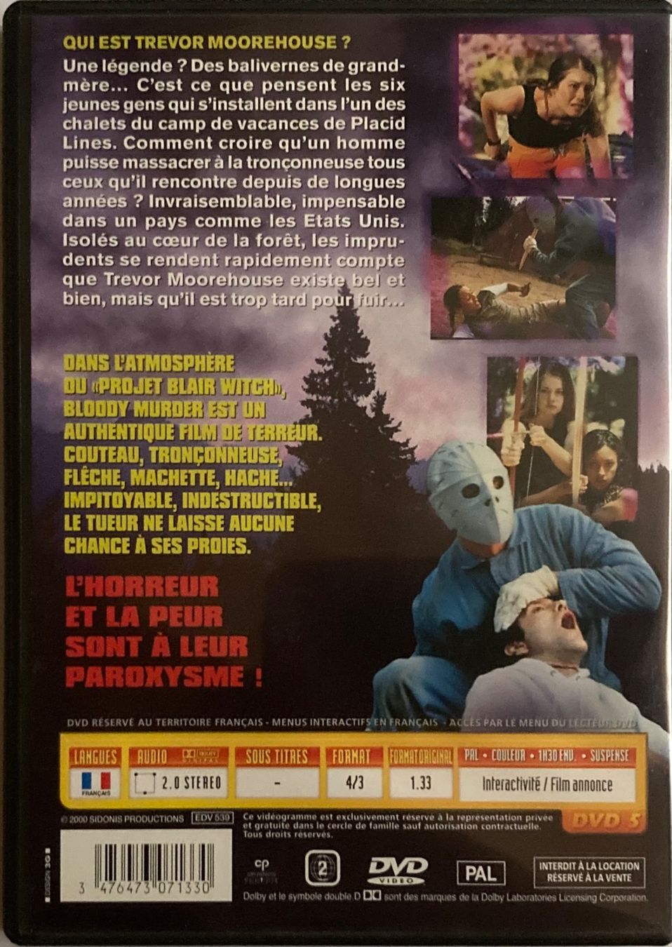 Tutti i DVDs: BLOODY MURDER – Usato da Poliez-Pittet venduto da Newtown-Records 1