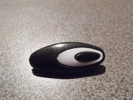 Brosche Augen, schwarz/weiss
